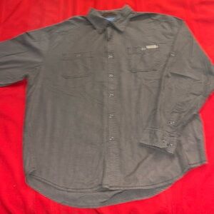 Brown Timberland L/S Snap Up Shirt